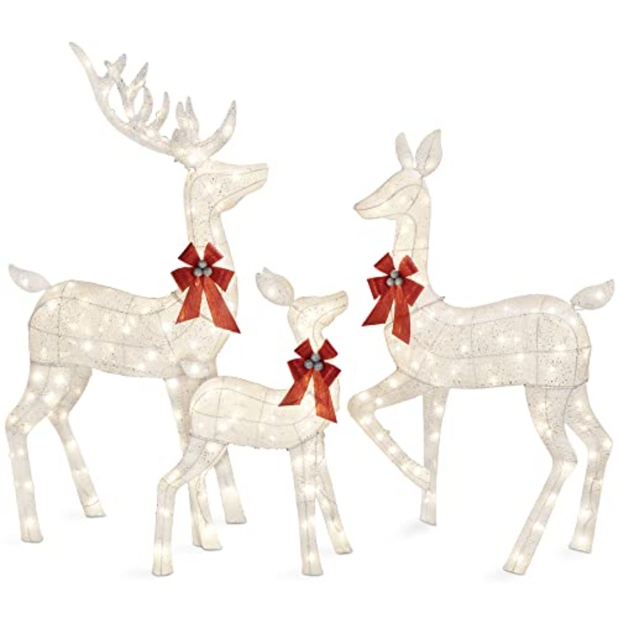 Christmas Lights Outdoor - Outdoor yard decoration: 3-piece large lighted