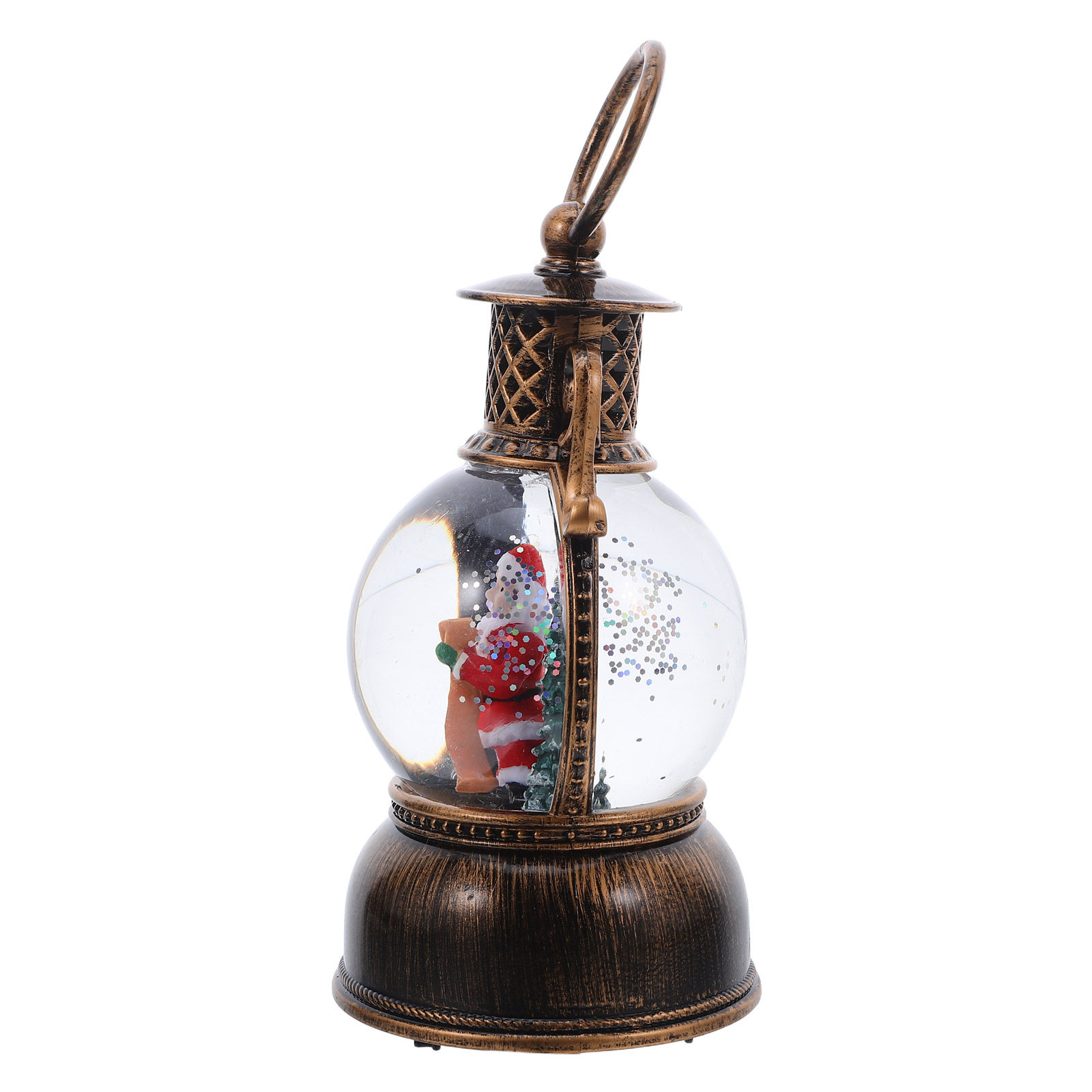 Snow Globe Musical - Lighted Christmas Snow Globe Lantern Musical