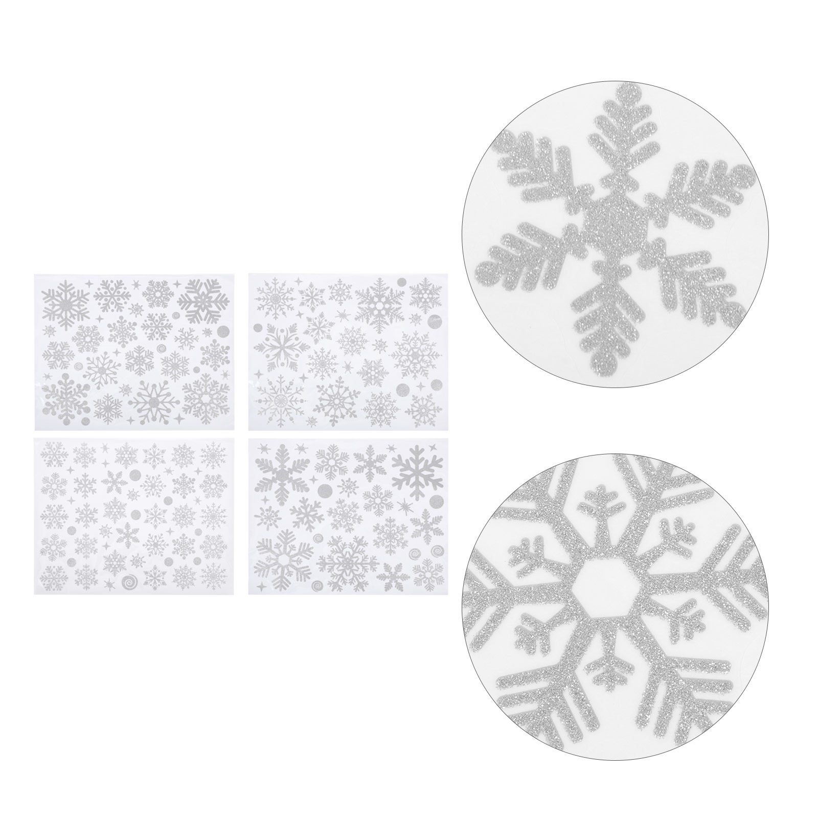 Snowflake Window Decal - White Snowflake Decals Window Clings Holiday