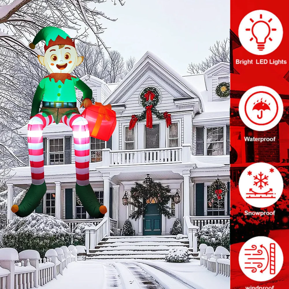 8FT Christmas Inflatable Trim  - Christmas Lights Outdoor ulasan dan harga
