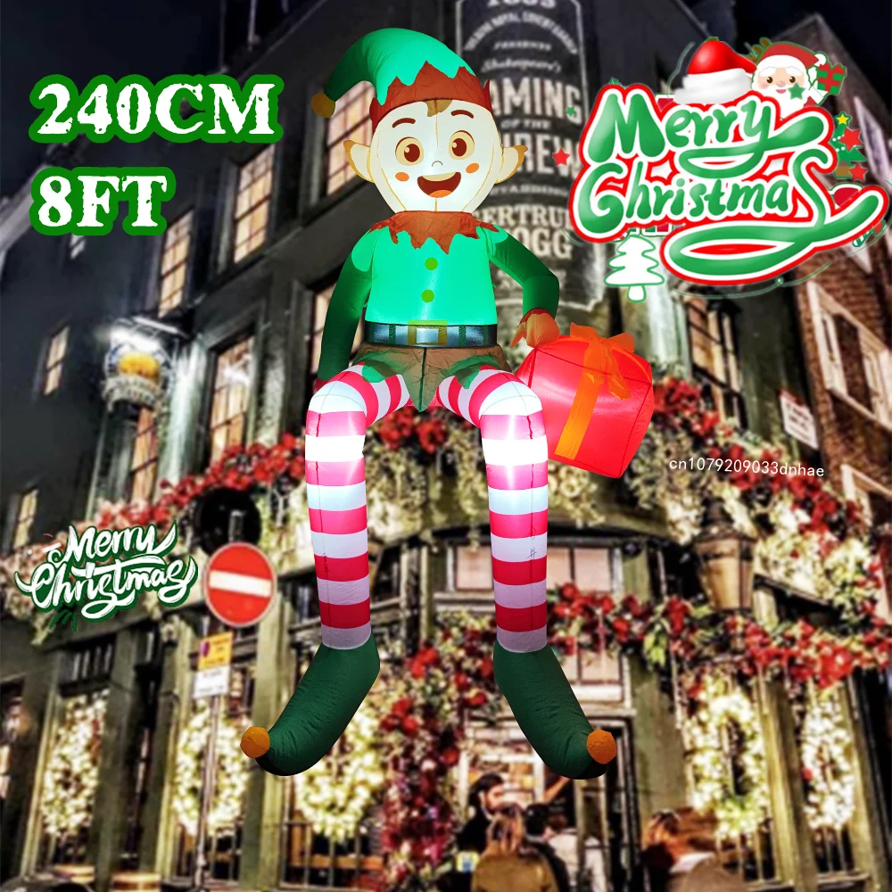 8FT Christmas Inflatable Trim  - Christmas Lights Outdoor ulasan dan harga