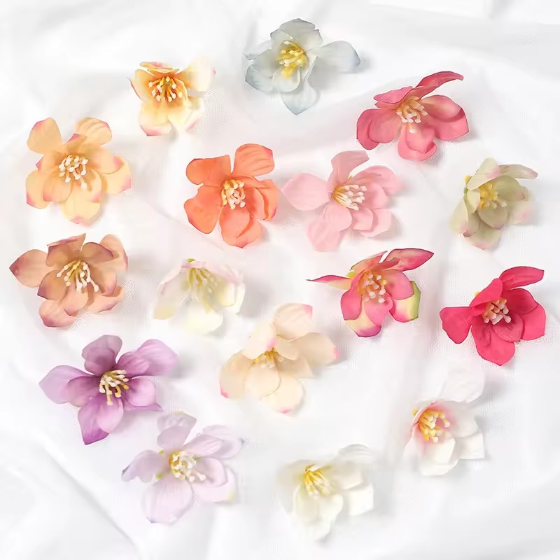 50Pcs 5cm Artificial Rose Flow - Christmas Wreath Fake ulasan dan harga