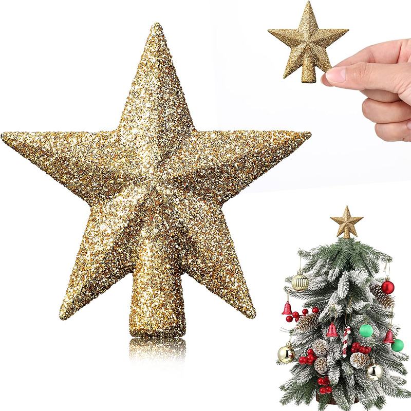 5Pcs 15/20cm Christmas Tree To - Star Tree Topper ulasan dan harga