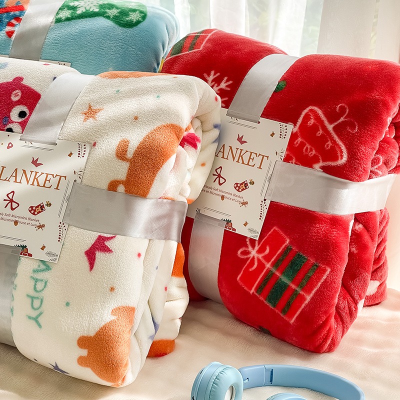 70x100cm Christmas Thickened F - Christmas Throw Blanket ulasan dan harga