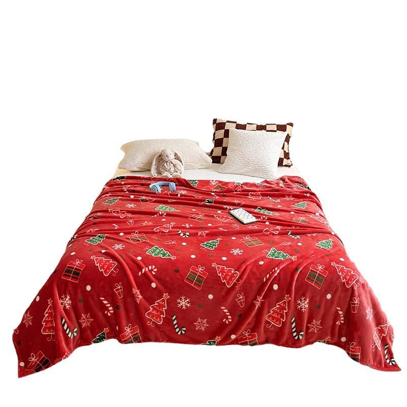 70x100cm Christmas Thickened F - Christmas Throw Blanket ulasan dan harga