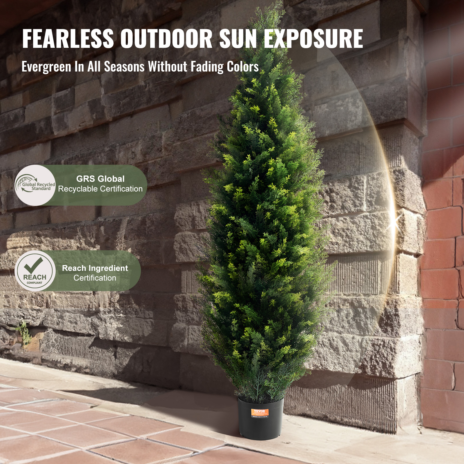 SucceBuy Artificial Cedar Topi - Christmas Tree Artificial ulasan dan harga
