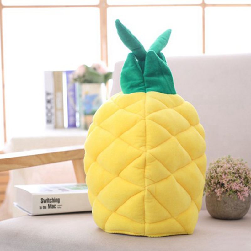 Funny Pineapple Fruit Plush Ha - Santa Hat Plush ulasan dan harga