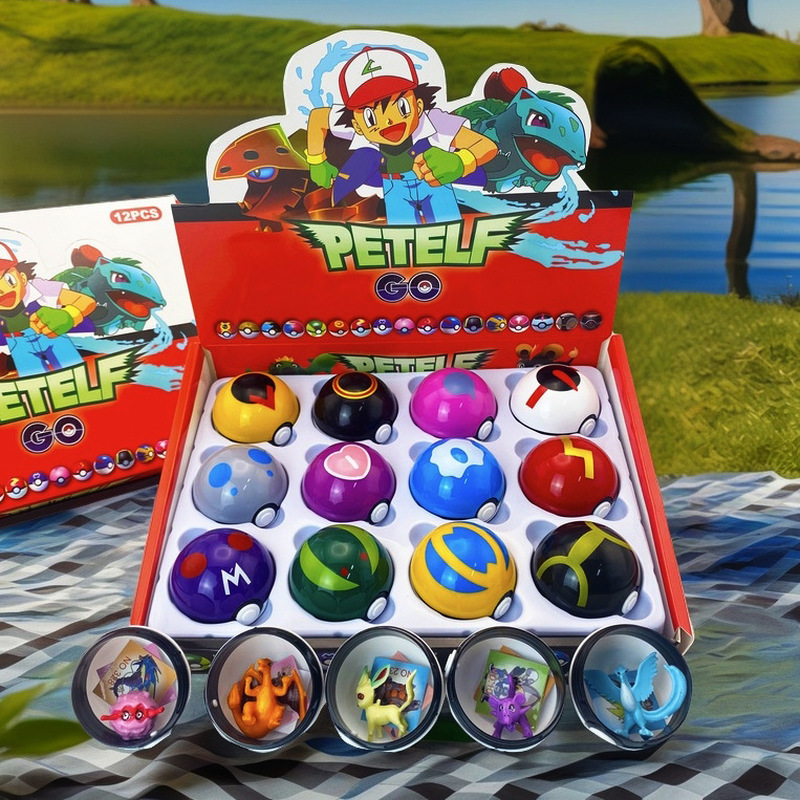 12pcs Pokemon Blind Ball Rando - Ornament Ball Set ulasan dan harga