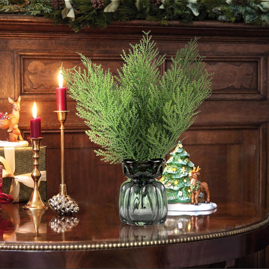 5/10Pcs Artificial Plant Plast - Christmas Tree Artificial ulasan dan harga