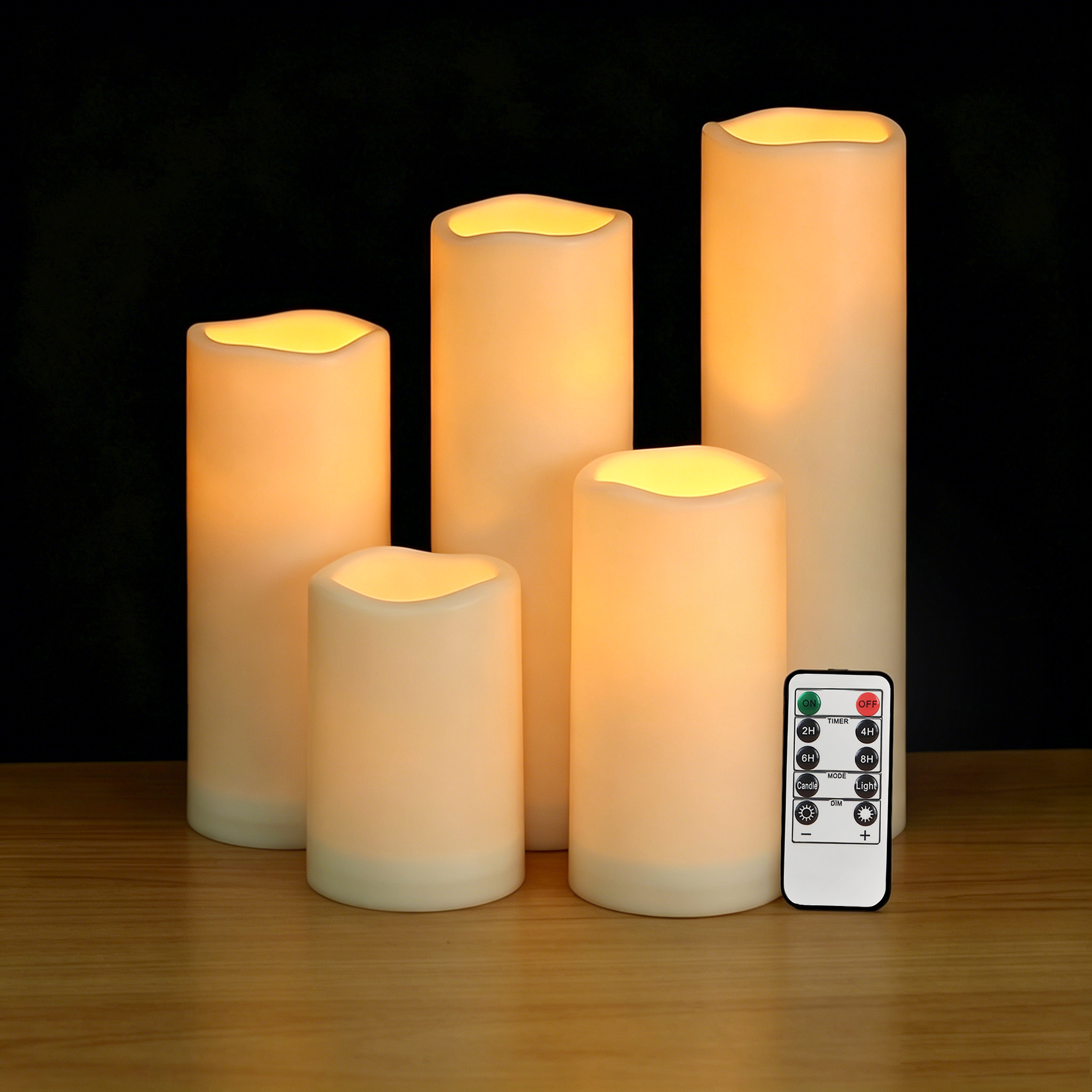 Flameless LED Pillar Candle Wa - Holiday Candle Set ulasan dan harga