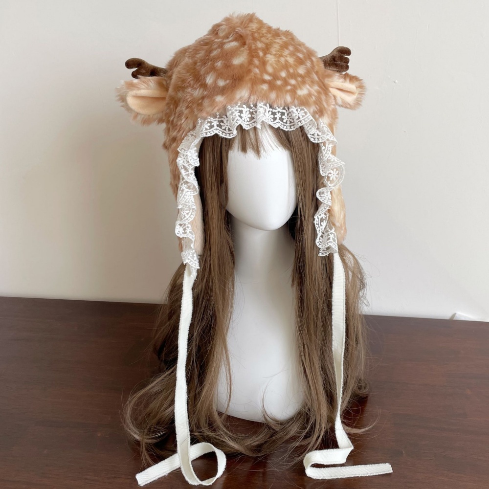 Japanese Furry Bomber Hats Chr - Santa Hat Plush ulasan dan harga