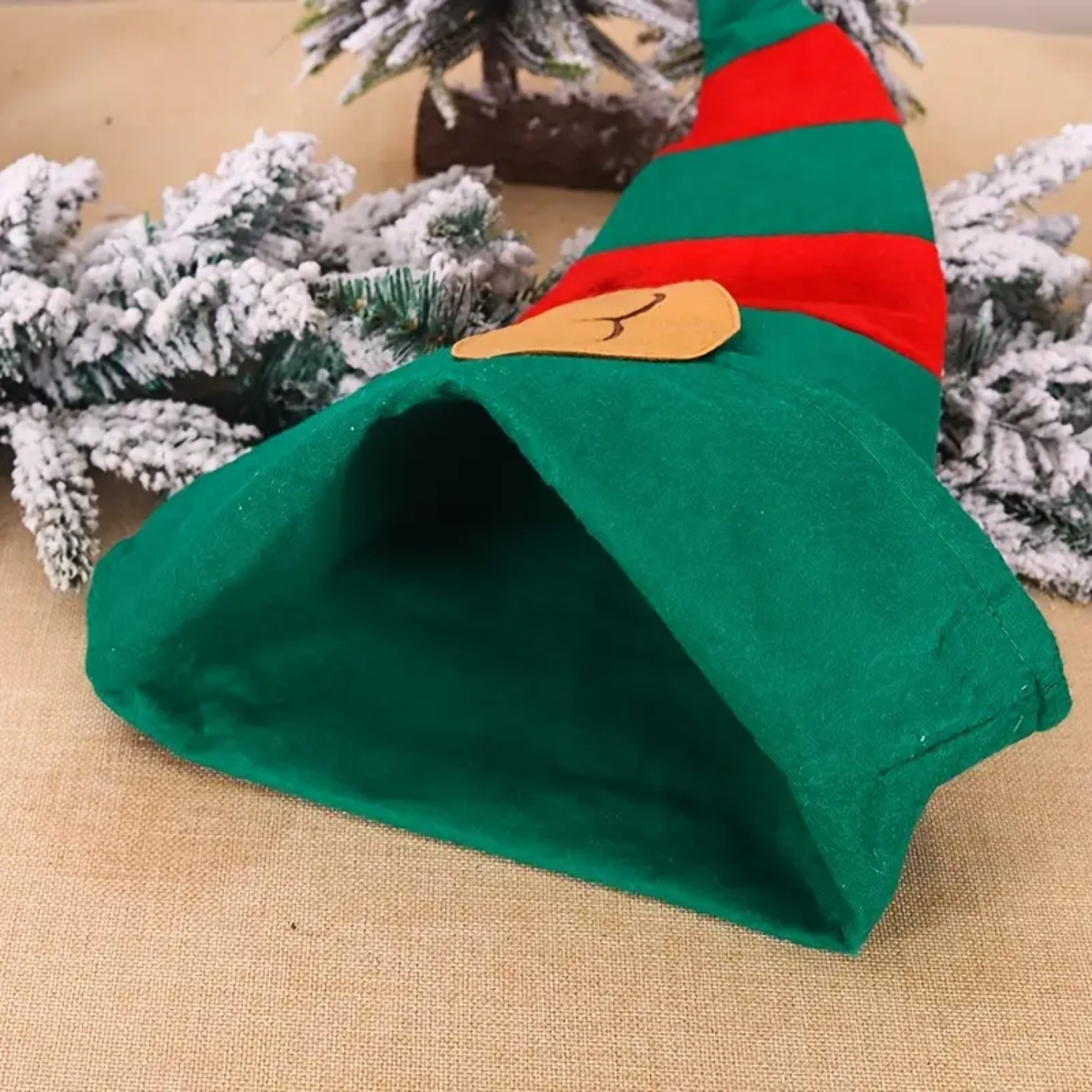 Christmas Elf Hat With Ears Re - Elf Costume Christmas ulasan dan harga