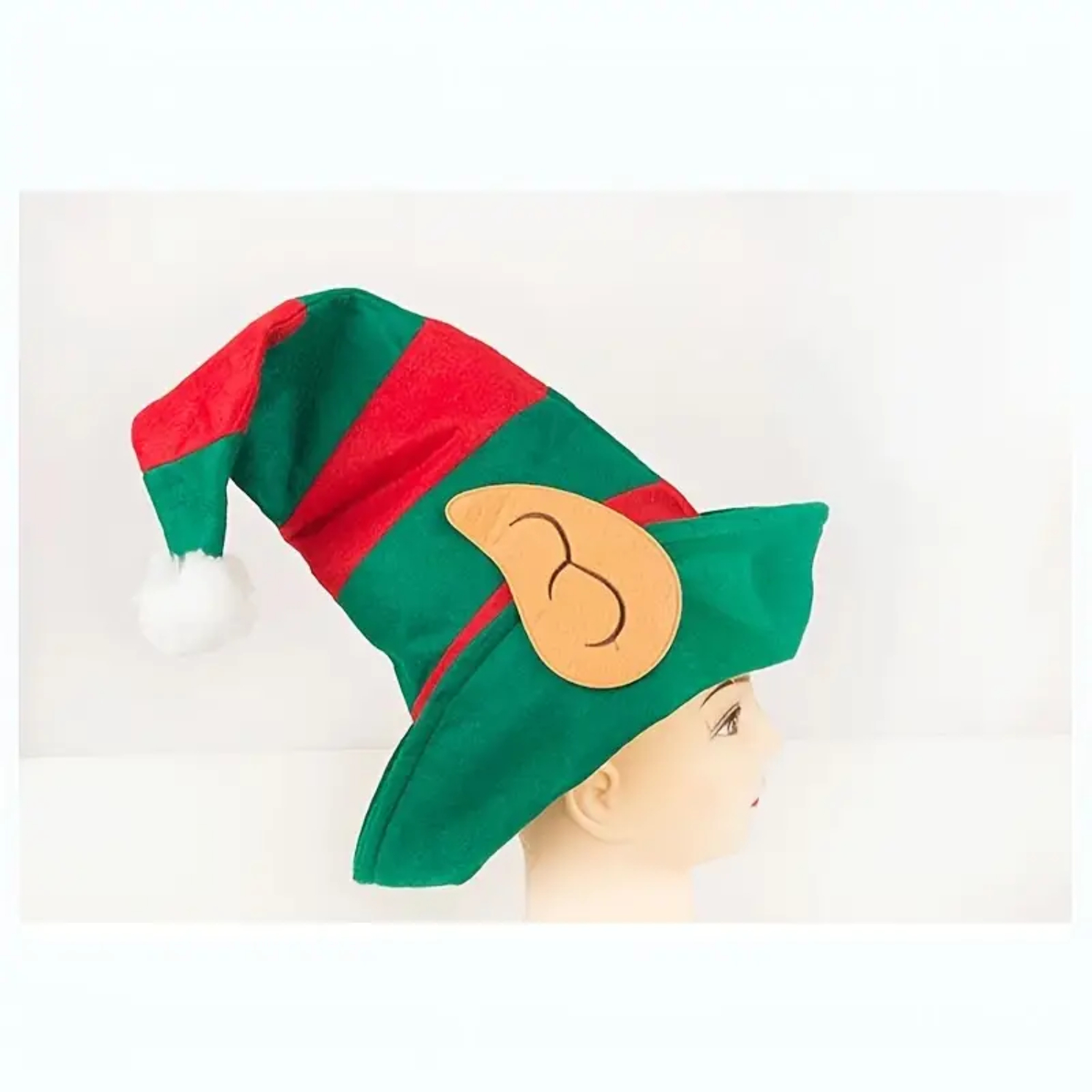 Christmas Elf Hat With Ears Re - Elf Costume Christmas ulasan dan harga