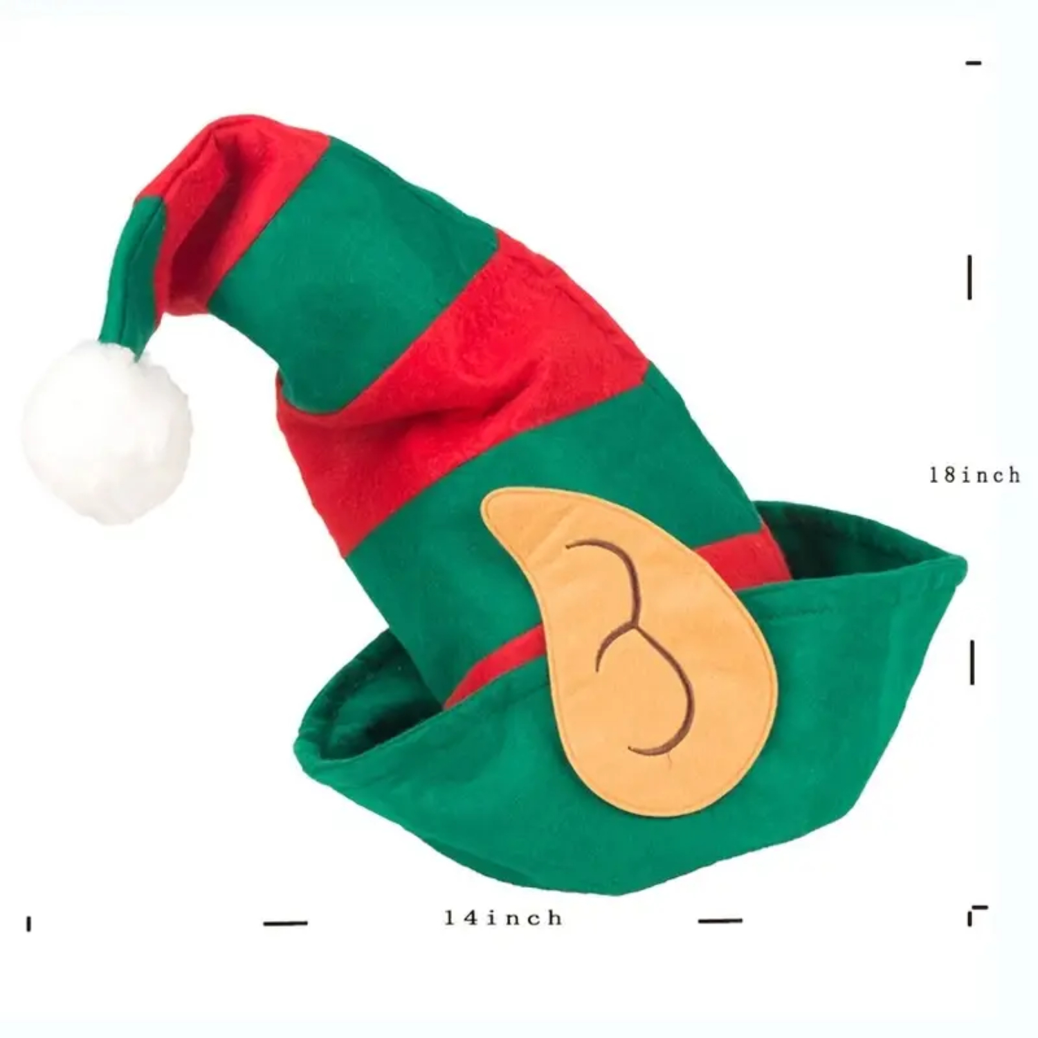 Christmas Elf Hat With Ears Re - Elf Costume Christmas ulasan dan harga