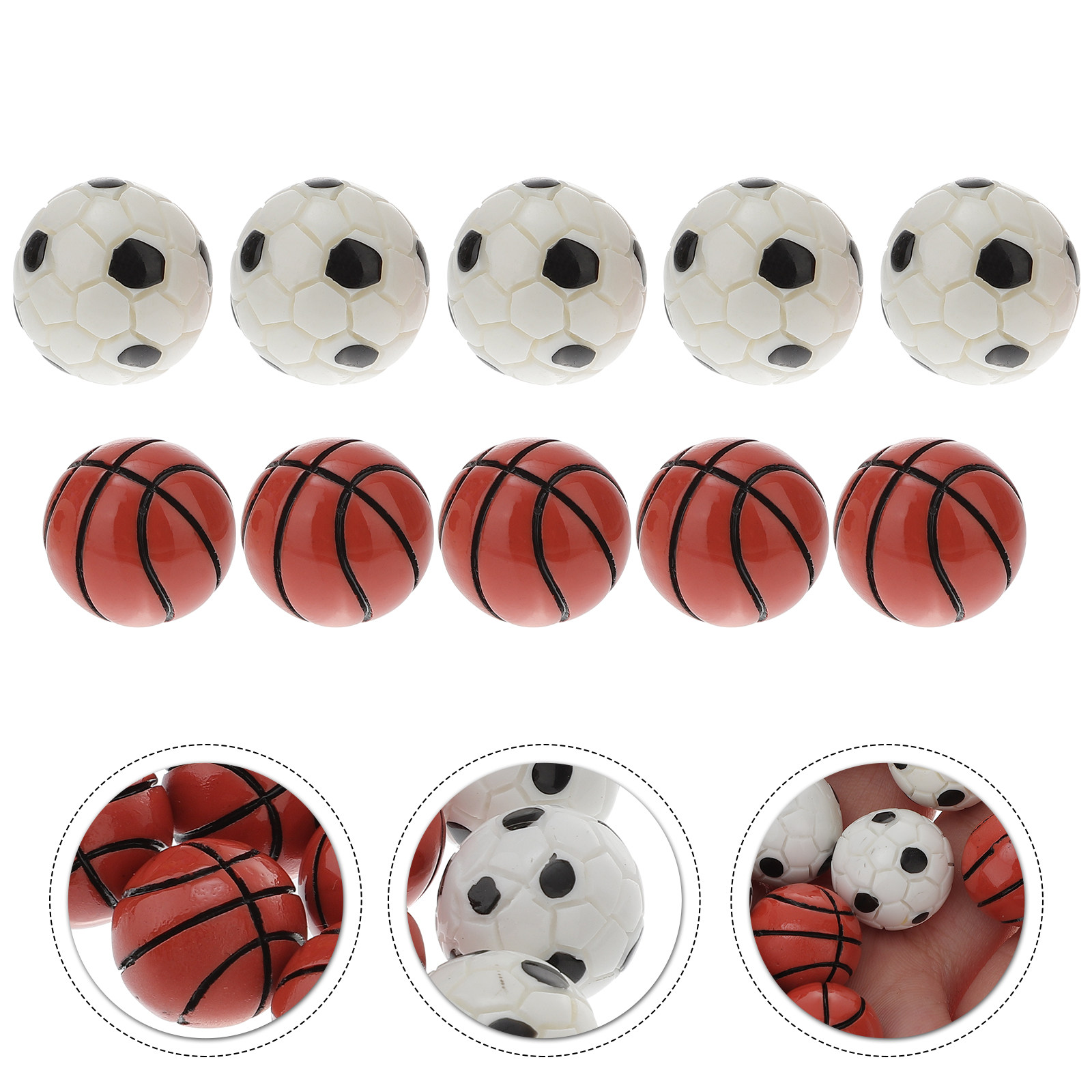 10Pcs Mini Football Basketball - Ornament Ball Set ulasan dan harga