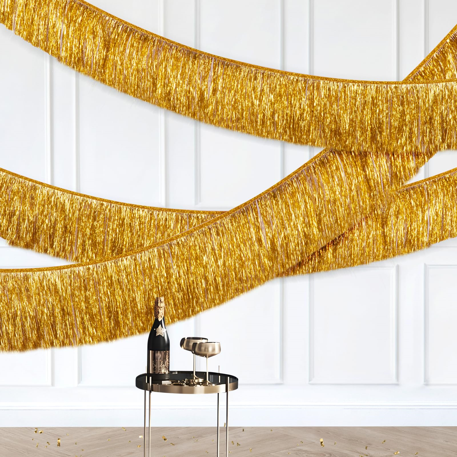 Gold Foil Fringe Garland Party - Tinsel Garland Decoration ulasan dan harga