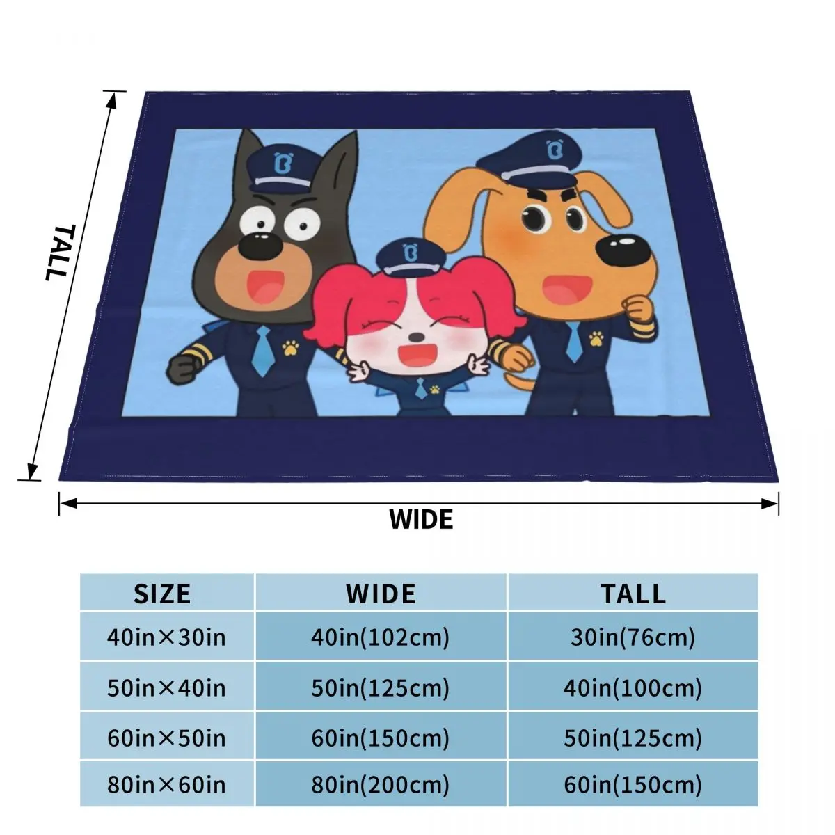 Sheriff Labrador Throw Blanket - Christmas Throw Blanket ulasan dan harga