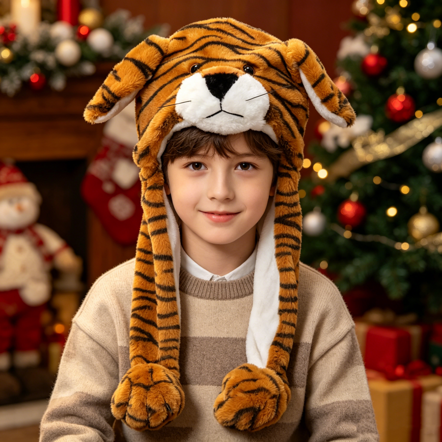 Plush Ear-Protecting Hat, a Ti - Santa Hat Plush ulasan dan harga