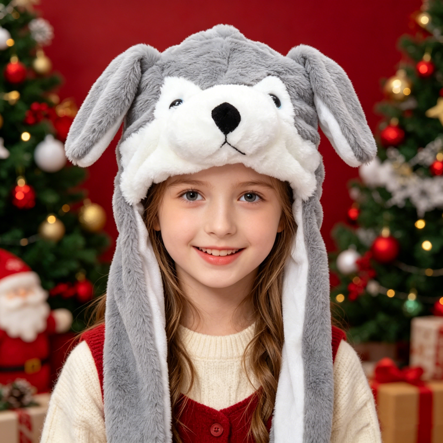 Plush Ear-Protecting Hat, a Ti - Santa Hat Plush ulasan dan harga