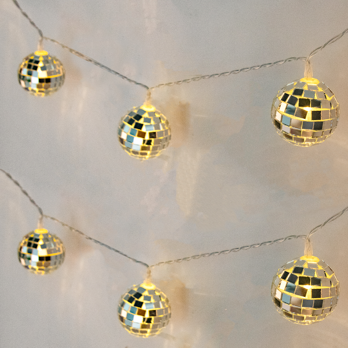 1.5m LED Mirror Ball String Li - Led Fairy String Lights ulasan dan harga
