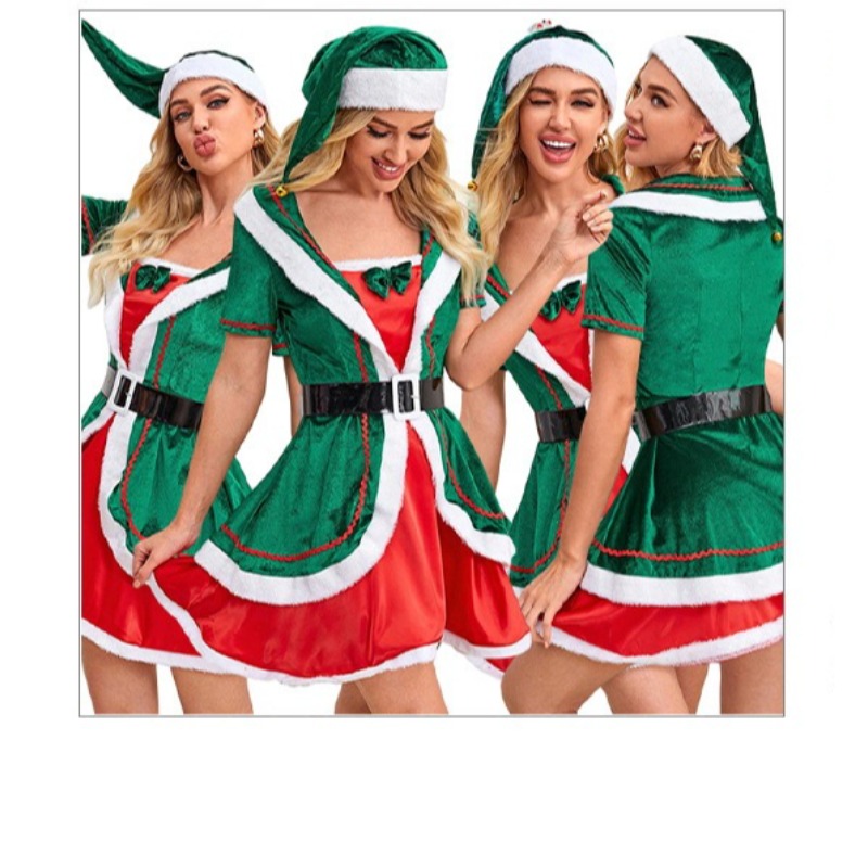 Christmas Cosplay Costume Elf  - Elf Costume Christmas ulasan dan harga