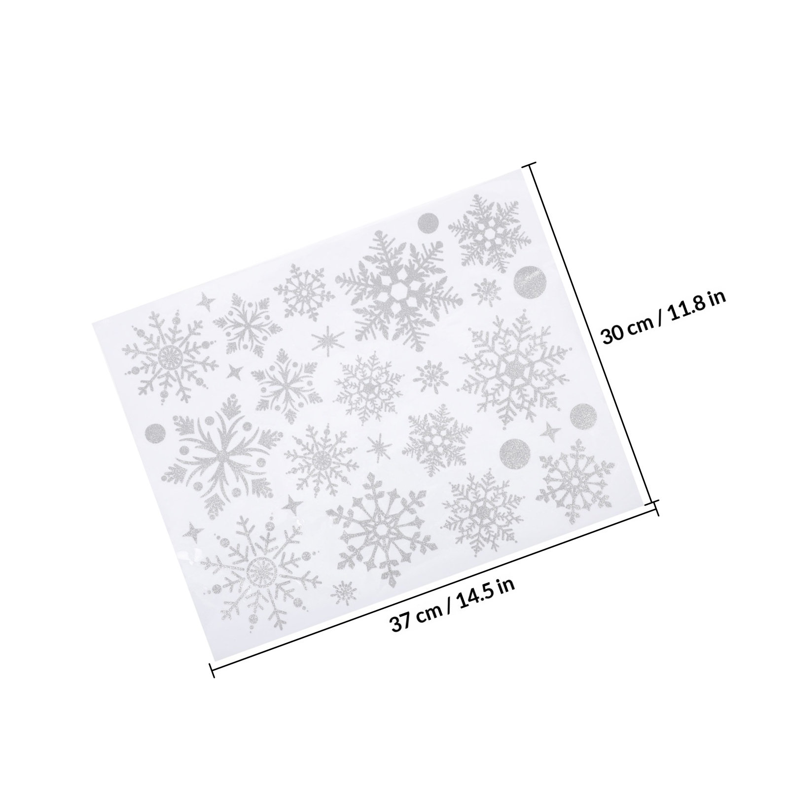White Snowflake Decals Window  - Snowflake Window Decal ulasan dan harga