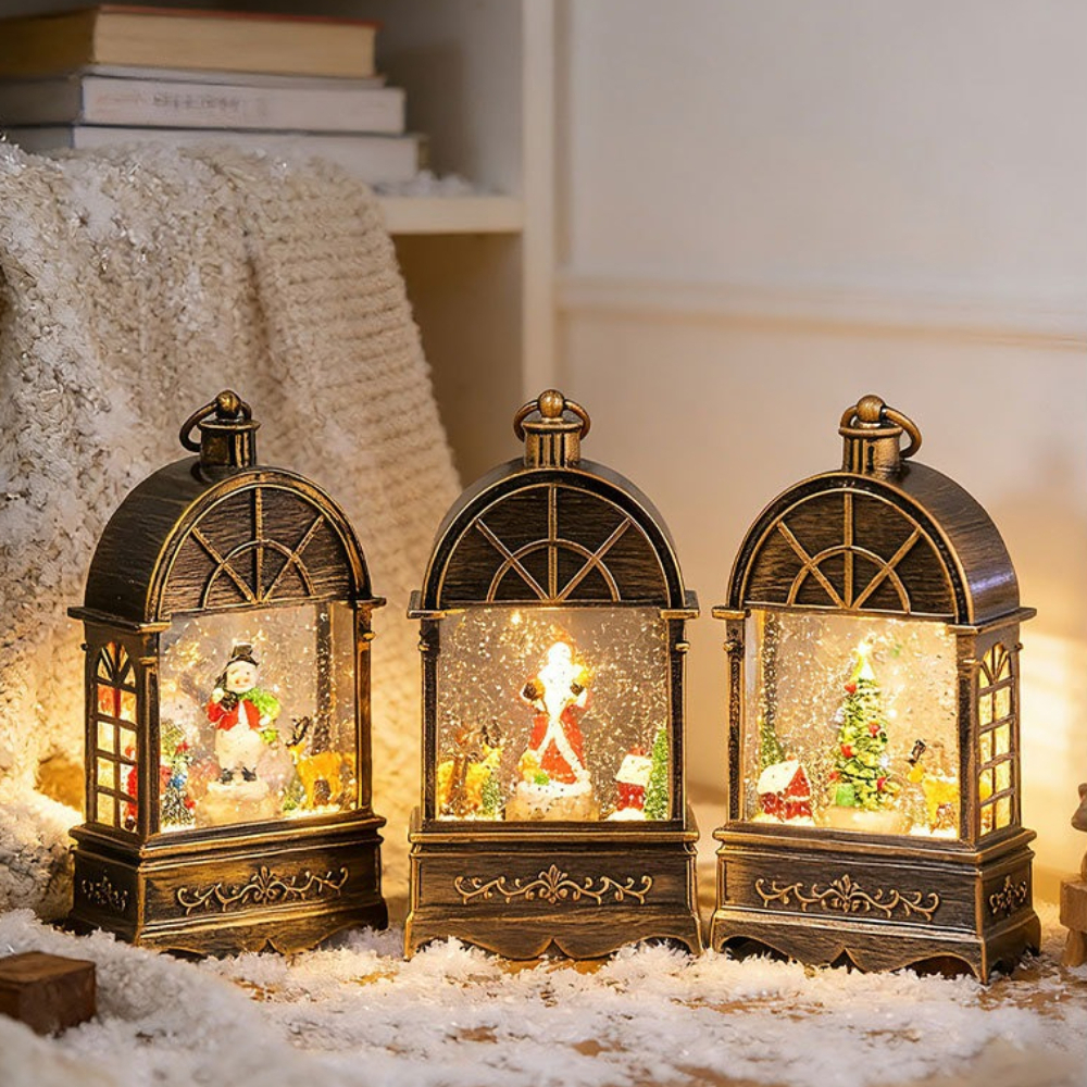 Christmas Snow Globe Lantern M - Snow Globe Musical ulasan dan harga