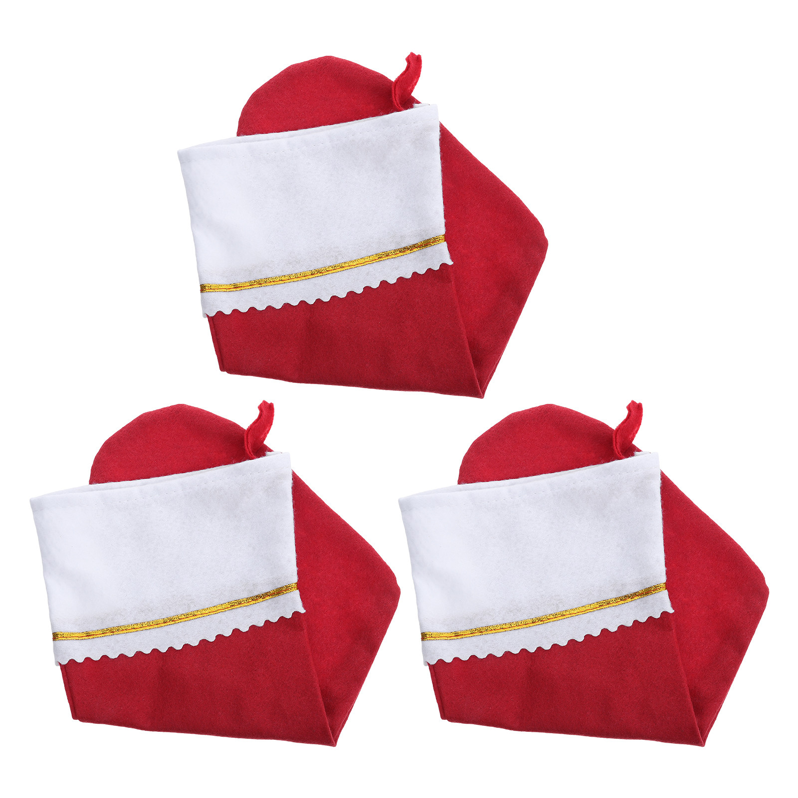 3Pcs Large Red and White Felt  - Christmas Stocking Hanging ulasan dan harga