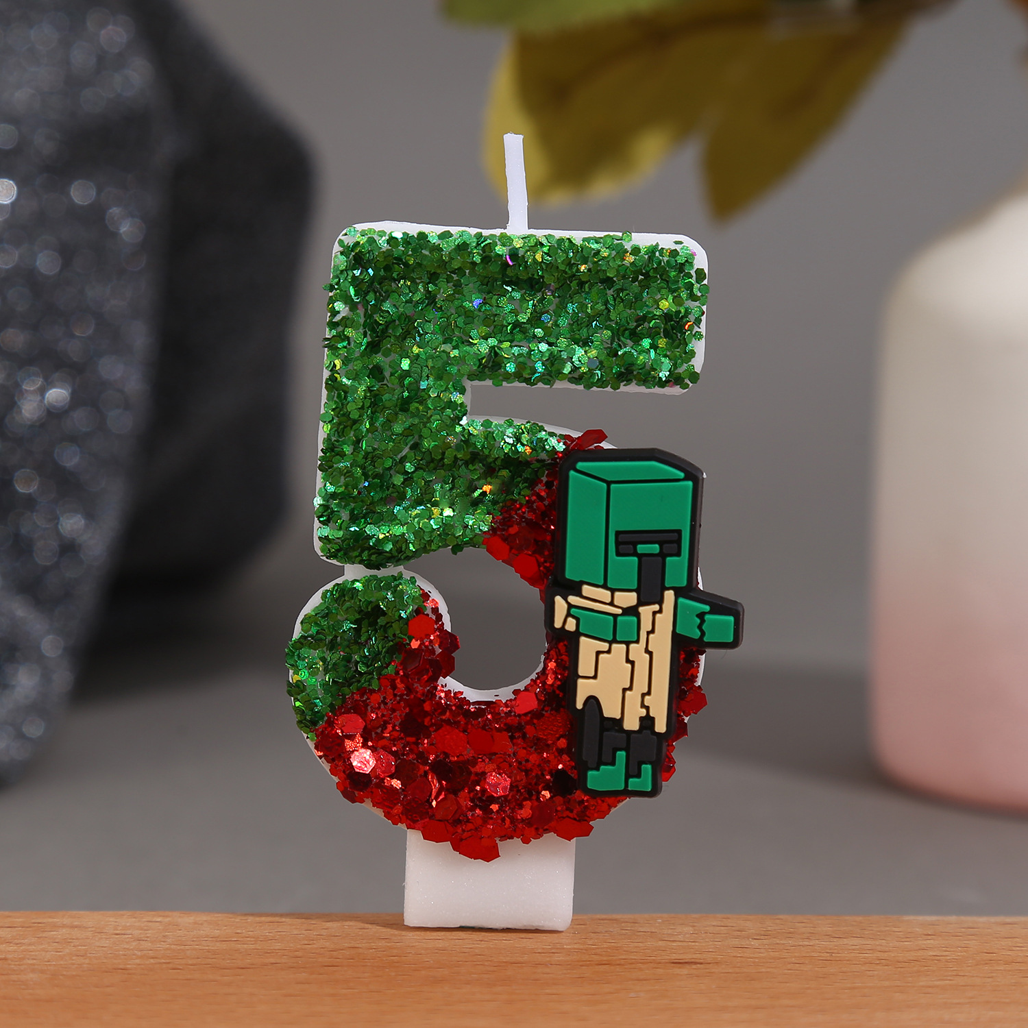 Minecraft Creative Cartoon Num - Holiday Candle Set ulasan dan harga