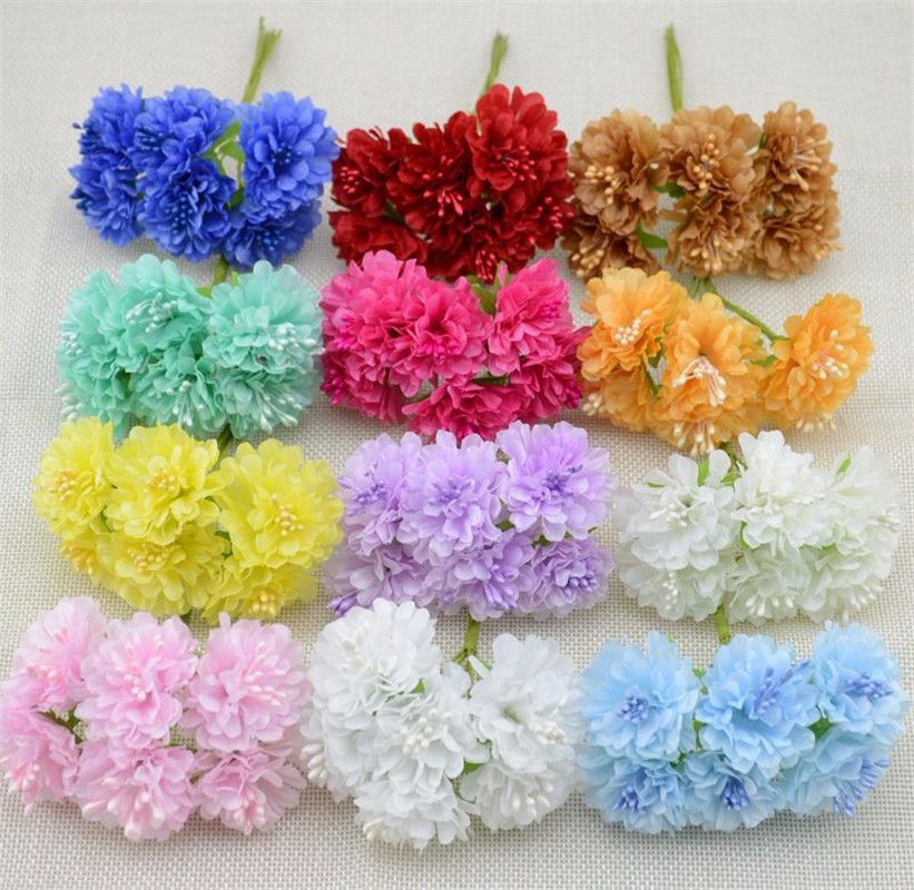 Silk Carnation Artificial Flow - Christmas Wreath Fake ulasan dan harga
