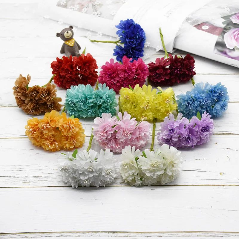 Silk Carnation Artificial Flow - Christmas Wreath Fake ulasan dan harga